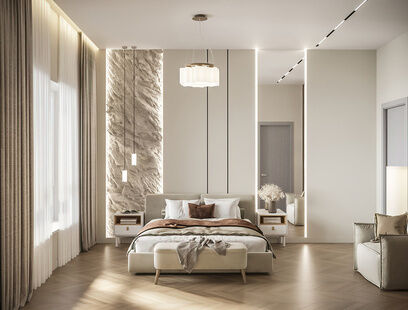 Фото № 1: Дизайн-проект дома/коттеджа 143.1  м² Стиль Модернизм для частного дома в д. ерюхино