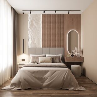 Фото № 2: Дизайн-проект трехкомнатной квартиры 55.39  м² Современный стиль для ЖК Скандинавия