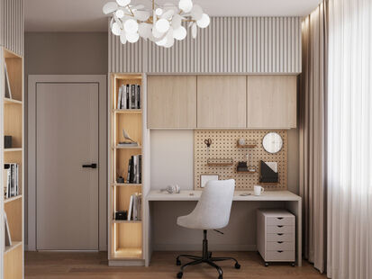 Фото № 3: Дизайн-проект дома/коттеджа 96.7  м² Стиль Модернизм для частного дома в д. осиновка