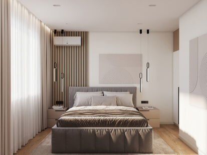 Фото № 4: Дизайн-проект дома/коттеджа 96.7  м² Стиль Модернизм для частного дома в д. осиновка