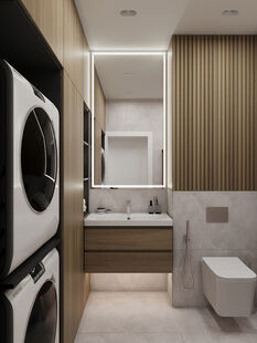 Фото № 2: Дизайн-проект дома/коттеджа 96.7  м² Стиль Модернизм для частного дома в д. осиновка