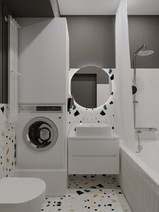 Фото № 3: Дизайн-проект четырехкомнатной квартиры 95.88  м² Скандинавский стиль для ЖК Аквилон Залив