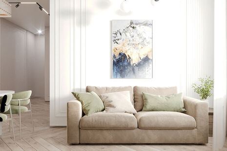 Фото № 5: Дизайн-проект трехкомнатной квартиры 65.52  м² Стиль Модернизм для ЖК Символ