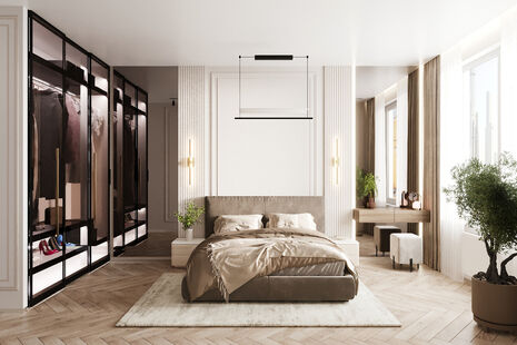 Фото № 1: Дизайн-проект трехкомнатной квартиры 65.52  м² Стиль Модернизм для ЖК Символ