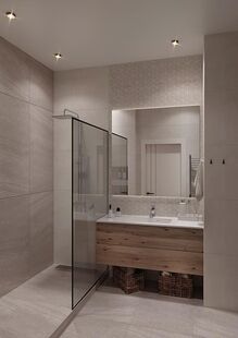 Фото № 3: Дизайн-проект трехкомнатной квартиры 52.9  м² Современный стиль для ЖК Holland Park