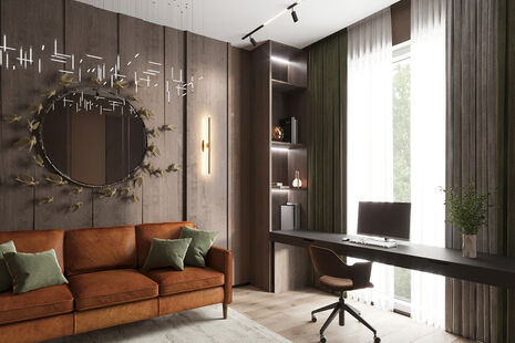 Фото № 6: Дизайн-проект дома/коттеджа 112.11  м² Стиль Модернизм для этажа частного дома в кп дубровка