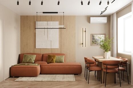 Фото № 4: Дизайн-проект пятикомнатной квартиры 145.83  м² Современный стиль для ЖК Московский