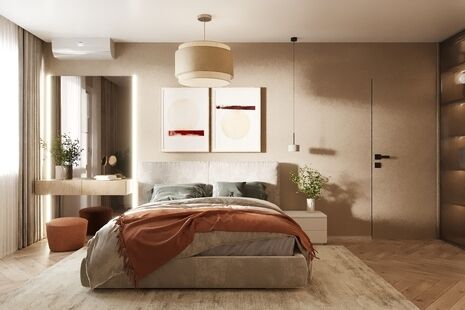 Фото № 5: Дизайн-проект пятикомнатной квартиры 145.83  м² Современный стиль для ЖК Московский