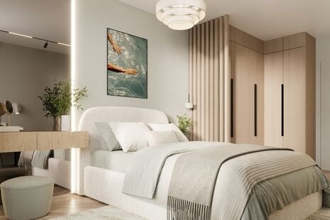 Фото № 6: Дизайн-проект пятикомнатной квартиры 145.83  м² Современный стиль для ЖК Московский