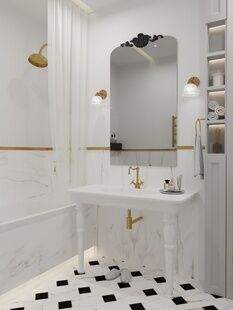 Фото № 6: Дизайн-проект трехкомнатной квартиры 75.1  м² Стиль Эклектика для ЖК Дом на 16-й Линии