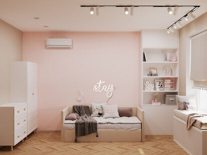 Фото № 6: Дизайн-проект четырехкомнатной квартиры 92.34  м² Современный стиль для ЖК 8 кленов