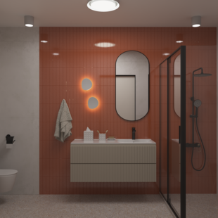 Фото № 4: Дизайн-проект трехкомнатной квартиры 90.78  м² Современный стиль для ЖК Лучи