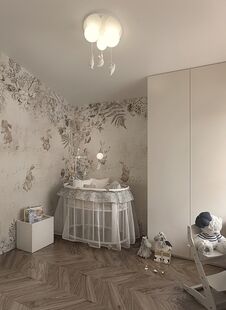 Фото № 6: Дизайн-проект дома/коттеджа 83.69  м² Современный стиль для этажа частного дома в кп карамель