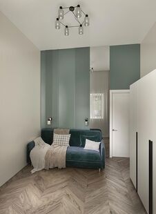 Фото № 3: Дизайн-проект дома/коттеджа 83.69  м² Современный стиль для этажа частного дома в кп карамель