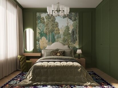 Фото № 2: Дизайн-проект дома/коттеджа 127.66  м² Стиль Эклектика для частного дома в кп  усадьбы евразии