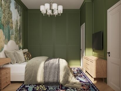 Фото № 4: Дизайн-проект дома/коттеджа 127.66  м² Стиль Эклектика для частного дома в кп  усадьбы евразии