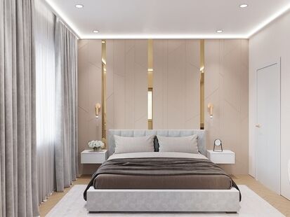 Фото № 3: Дизайн-проект двухкомнатной квартиры 69.2  м² Современный стиль для ЖК в г. Белгород