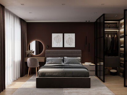 Фото № 1: Дизайн-проект трехкомнатной квартиры 65.01  м² Современный стиль для ЖК в г. Одинцово