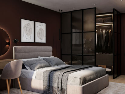 Фото № 6: Дизайн-проект трехкомнатной квартиры 65.01  м² Современный стиль для ЖК в г. Одинцово