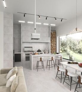 Фото № 5: Дизайн-проект дома/коттеджа 96.73  м² Современный стиль для этажа частного дома в кп новогорск клаб