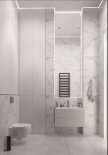 Фото № 4: Дизайн-проект дома/коттеджа 96.73  м² Современный стиль для этажа частного дома в кп новогорск клаб