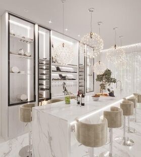 Фото № 2: Дизайн-проект дома/коттеджа 140.35  м² Современный стиль для этажа частного дома в кп новогорск клаб