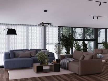 Фото № 2: Дизайн-проект дома/коттеджа 96.8  м² Стиль Модернизм для частного дома в днт рассвет