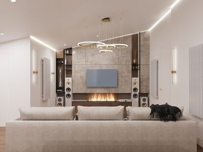 Фото № 2: Дизайн-проект дома/коттеджа 98.31  м² Стиль Модернизм для этажа частного дома в д. сырьево