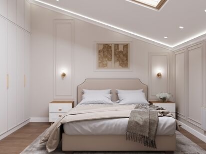 Фото № 3: Дизайн-проект дома/коттеджа 98.31  м² Стиль Модернизм для этажа частного дома в д. сырьево