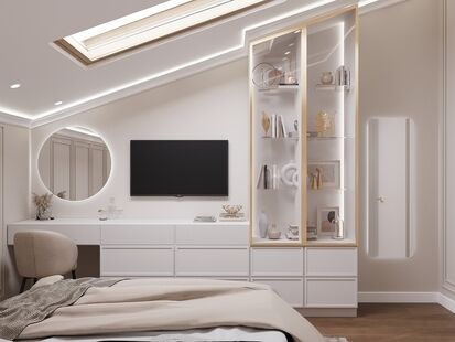 Фото № 4: Дизайн-проект дома/коттеджа 98.31  м² Стиль Модернизм для этажа частного дома в д. сырьево