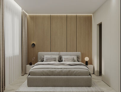 Фото № 2: Дизайн-проект трехкомнатной квартиры 63.46  м² Стиль Минимализм для ЖК Suomen Ranta