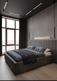 Фото № 3: Дизайн-проект двухкомнатной квартиры 42.75  м² Стиль Лофт для ЖК Modum