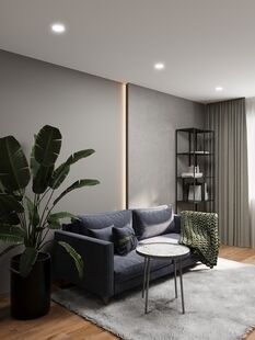 Фото № 2: Дизайн-проект двухкомнатной квартиры 51.22  м² Современный стиль для ЖК в г. Норильск