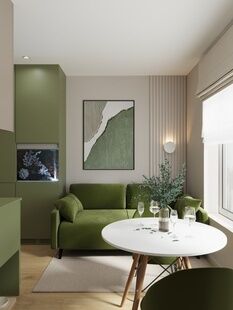 Фото № 6: Дизайн-проект квартиры-студии 25.2  м² Современный стиль для ЖК Новое Очаково