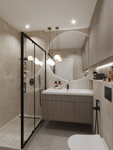 Фото № 5: Дизайн-проект трехкомнатной квартиры 60.0  м² Стиль Модернизм для ЖК Эко Видное 2.0