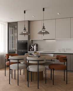 Фото № 3: Дизайн-проект двухкомнатной квартиры 63.2  м² Современный стиль для ЖК Аркадия Иванова