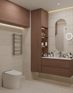 Фото № 2: Дизайн-проект двухкомнатной квартиры 63.2  м² Современный стиль для ЖК Аркадия Иванова