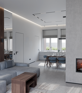 Фото № 1: Дизайн-проект дома/коттеджа 252.9  м² Современный стиль для частного дома в д. петрово-григорово