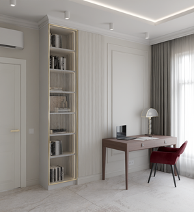 Фото № 3: Дизайн-проект дома/коттеджа 129.8  м² Современная классика для частного дома в д. выползово