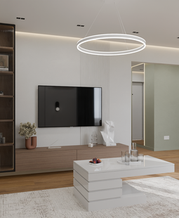 Фото № 6: Дизайн-проект трехкомнатной квартиры 72.4  м² Современный стиль для ЖК Московский