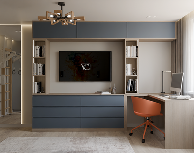 Фото № 6: Дизайн-проект детской 12.5  м² Современный стиль для ЖК Бутово Парк 2