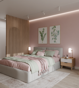 Фото № 4: Дизайн-проект спальни 15.0  м² Стиль Контемпорари для ЖК Панова Парк