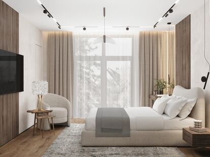 Фото № 4: Дизайн-проект дома/коттеджа 127.25  м² Стиль Модернизм для этажа дома в ЖК Новорижский