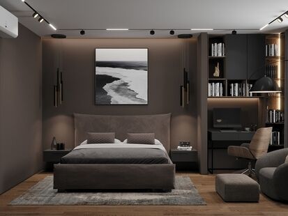 Фото № 3: Дизайн-проект дома/коттеджа 127.25  м² Стиль Модернизм для этажа дома в ЖК Новорижский