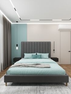 Фото № 6: Дизайн-проект трехкомнатной квартиры 58.44  м² Современный стиль для ЖК Южный