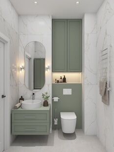 Фото № 2: Дизайн-проект однокомнатной квартиры 39.73  м² Стиль Контемпорари для ЖК GloraX Premium Василеостровский