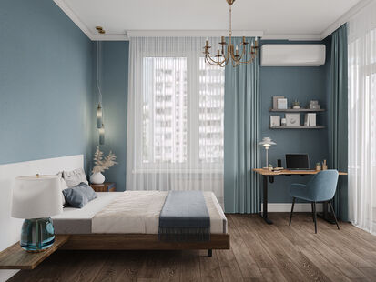 Фото № 2: Дизайн-проект четырехкомнатной квартиры 92.1  м² Стиль Американская классика для ЖК Фестиваль Парк 2