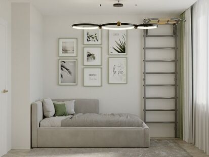 Фото № 3: Дизайн-проект четырехкомнатной квартиры 68.54  м² Современный стиль для ЖК в г. Петропавловск-Камчатский