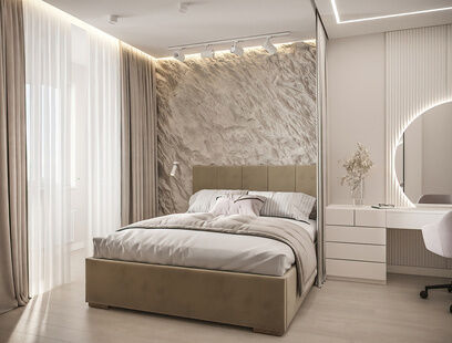 Фото № 6: Дизайн-проект трехкомнатной квартиры 95.13  м² Современный стиль для ЖК Теплые кварталы