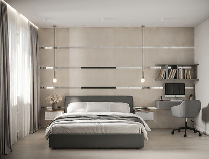 Фото № 2: Дизайн-проект трехкомнатной квартиры 95.13  м² Современный стиль для ЖК Теплые кварталы